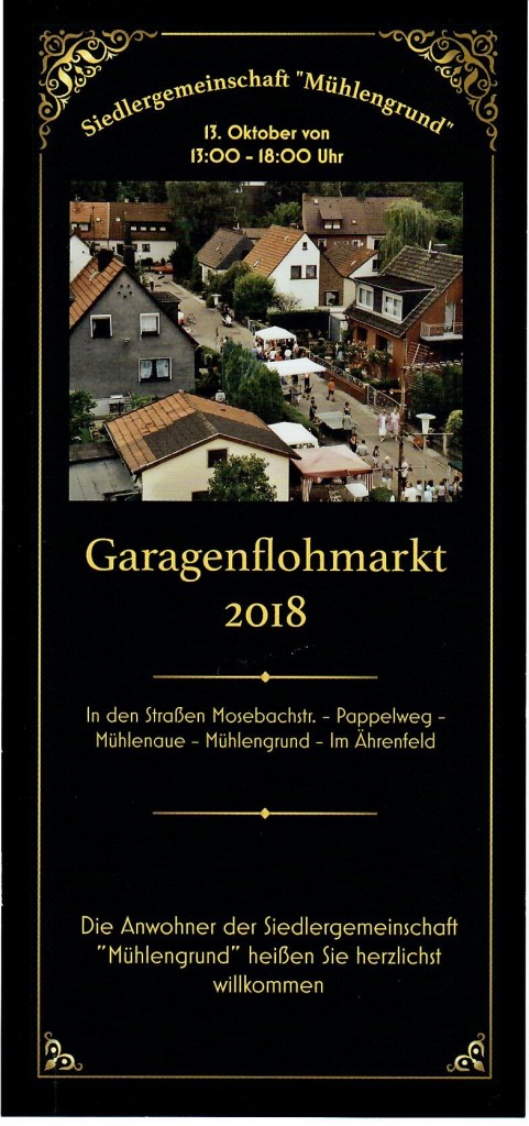 Flohmarkt SG Mühlengrund 2018
